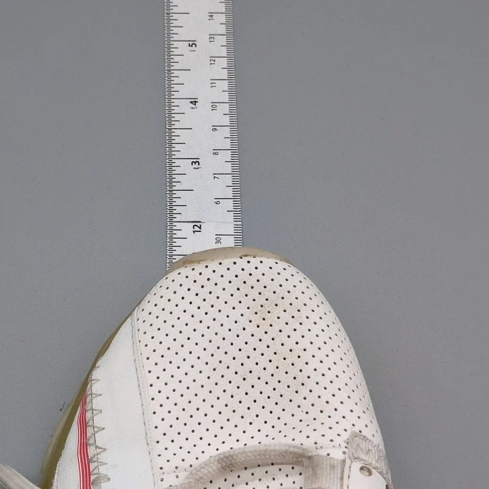 Steve Madden Sneakers Womens‎ Measure White 8 Fitness Running Shoes Side Zip